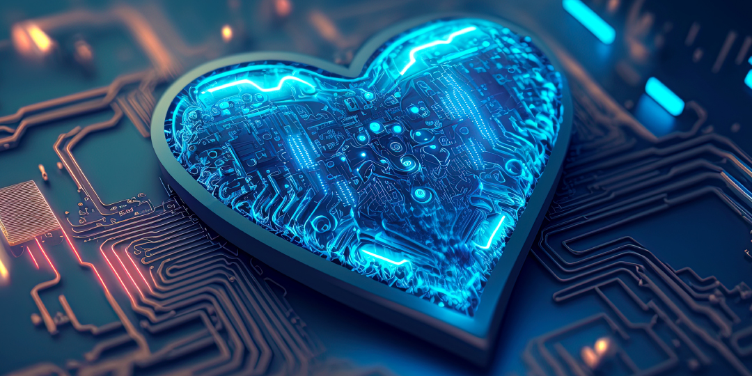 microchip in the shape of a heart