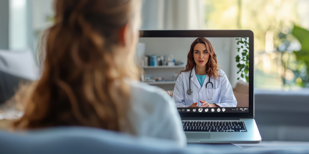 doctor speaking with a patient remotely