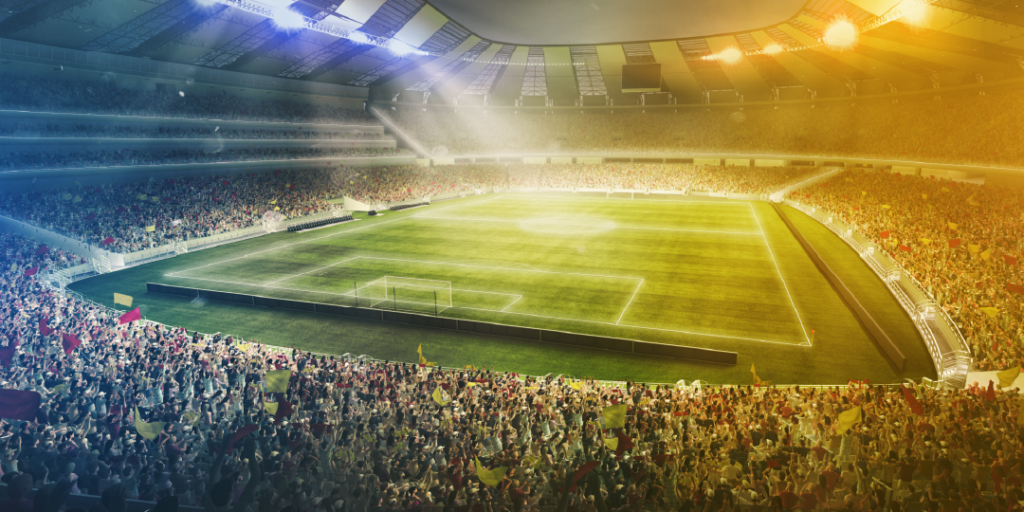 soccer event in a stadium